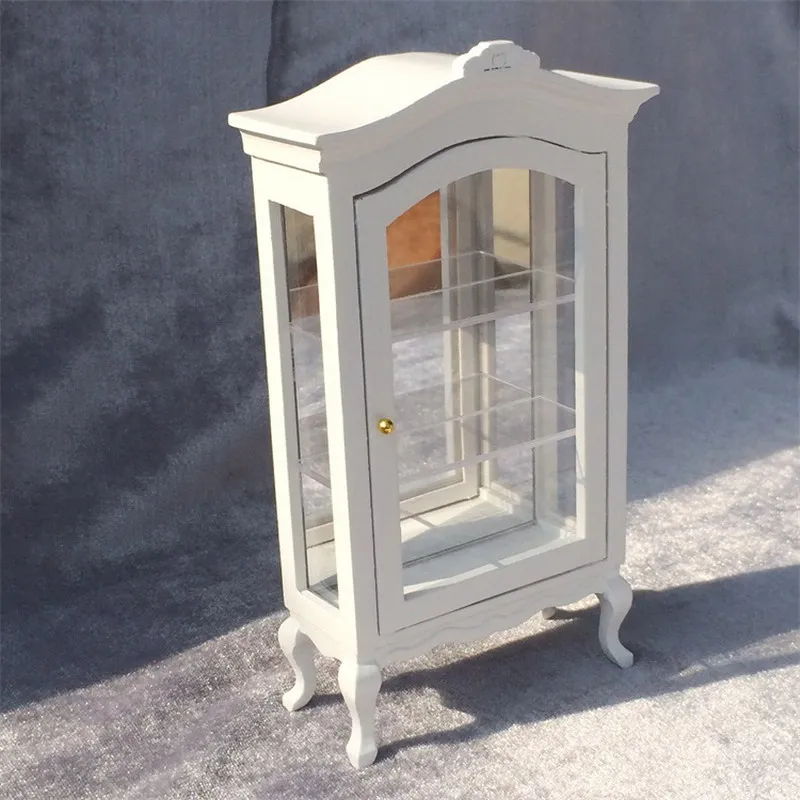 

High Quality Doll House Miniature Chinese Classical Wardrobe Mini Cabinet Bedroom Furniture Kits Home & Living 1:12 Scale