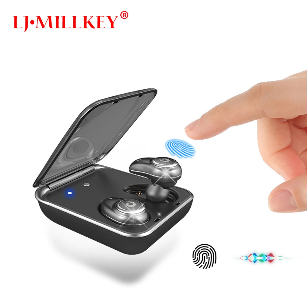 

TWS Mini Wireless Earbuds In-ear Bluetooth Earphone V4.2 Sport IPX5 Waterproof with 2000mAh Box Rechargeable Headset YZ148
