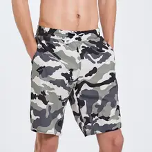 Мужские Камуфляж Магистральные быстросохнущие пляжные шорты купальные костюмы для плавания пляжные брюки шнурок синий черный красный 3XL