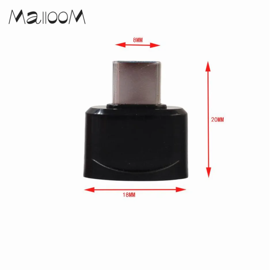 Malloom USB-C type-C штекер USB Женский мини-адаптер OTG 2,0 конвертер для samsung Galaxy Note 8 Прямая поставка