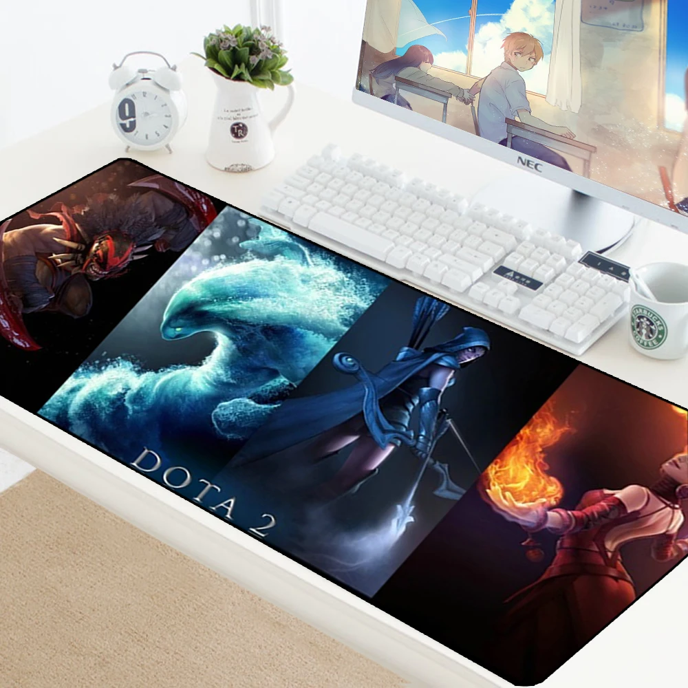 DOTA 2 Gaming Mousepad DOTA LOGO XL Large Mouse Pad Locking Edge Rubber Laptop DOTA2 Computer Gamer Play keyboard Mouse Mats Pad