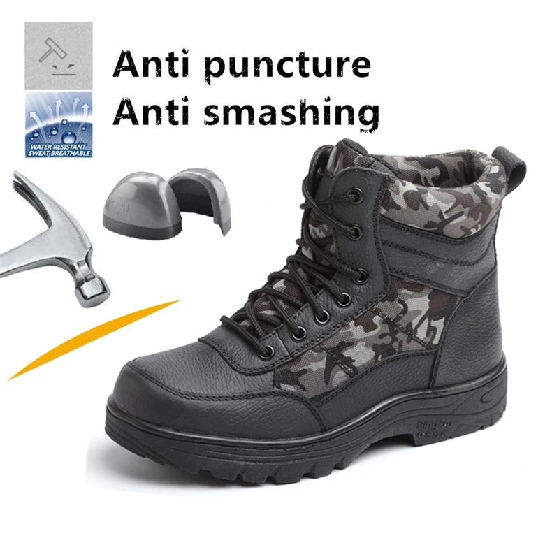 fur lined steel toe boots