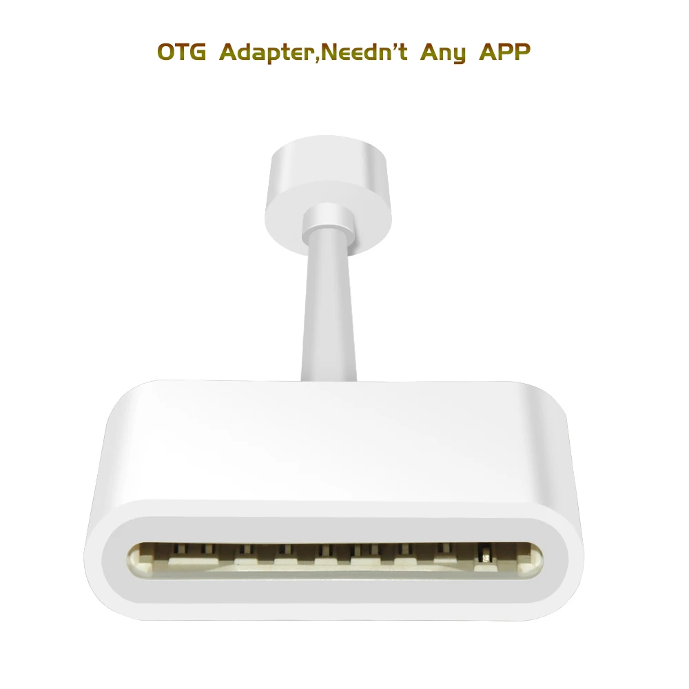 Combo SD TF Card Reader Digital Camera Kit Compatible OTG Adapter Cable For iPhone iOS 9.2-12 iPad Android Device Needn't APP