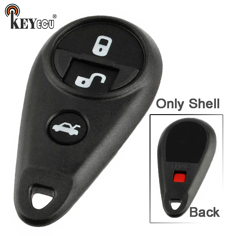 

KEYECU For Subaru B9 Tribeca Forester Impreza Tribeca Legacy Outback Replacement 3+1 4 Button Remote Key Shell Case Fob
