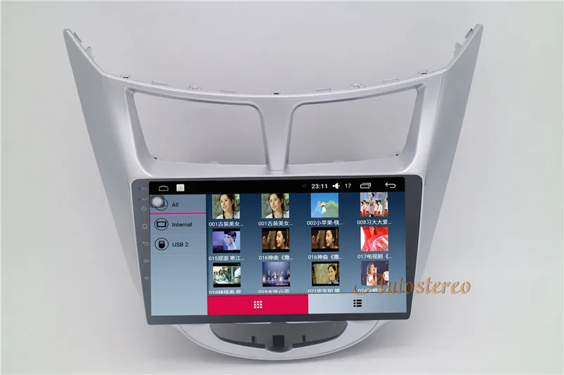Discount Big screen Android Car GPS Navigation Car DVD Player For Hyundai Accent Verna 2011+  stereo unit multimedia 18