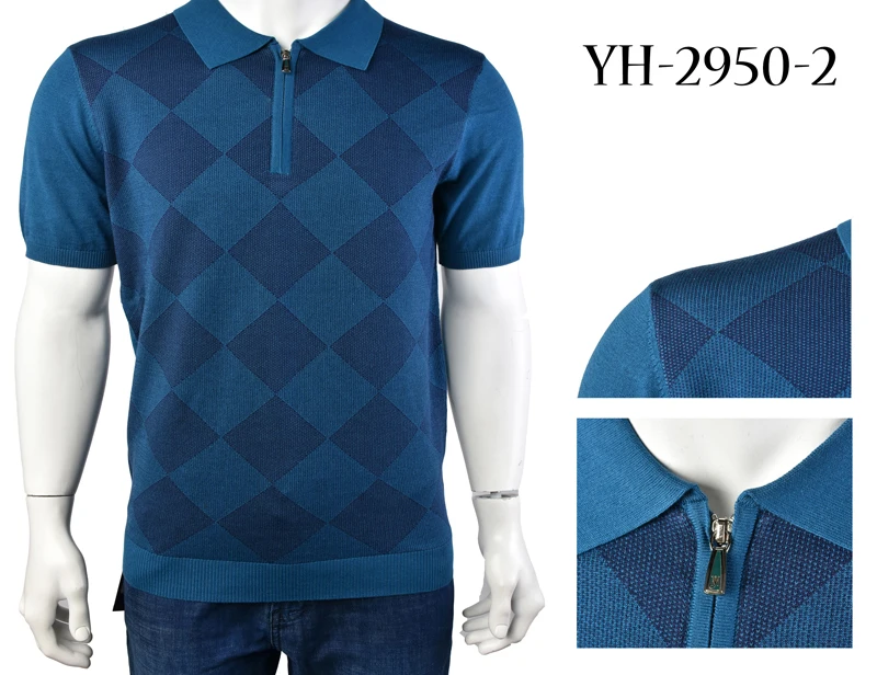 

Billionaire T shirt Silk men's 2019 new Business Casual Pattern Comfortable Embroidered zipper Breathable free shipping