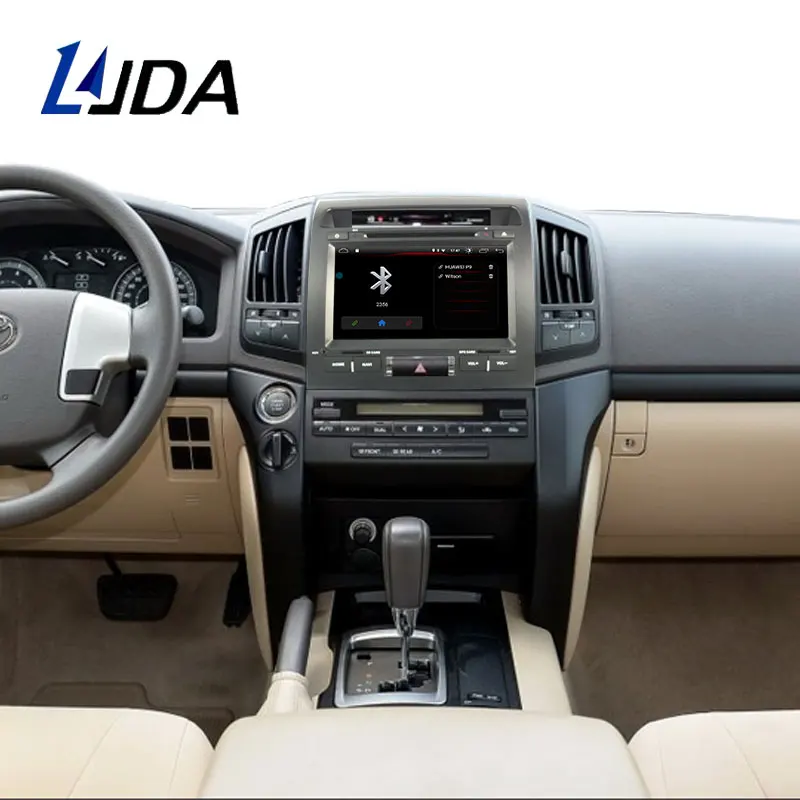 Perfect LJDA 2 Din Android 9.1 Car DVD Player For Toyota LAND CRUISER  LC200 2008-2014 Wifi GPS Radio 2G+16G Quad Core Multimedia Stereo 5