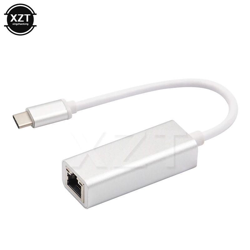 USB Ethernet адаптер USB C type-C сетевая карта RJ45 Lan Проводная для ноутбука MacBook Windows 8/10 10 м/100 м/1000 м алюминиевый сплав