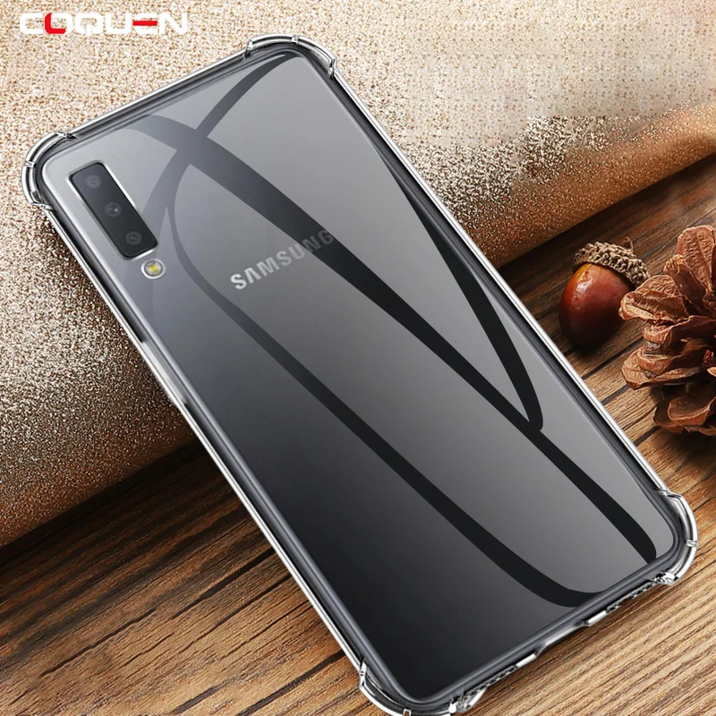 

COQUEN Silicone Luxury Shockproof Case For Samsung Galaxy A5 2017 A3 A7 2016 Phone Cases For Samsung Galaxy A7 2018 A720 A750