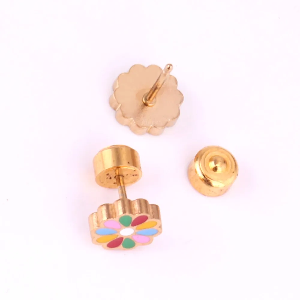 Серьги гвоздики LUXUKISSKIDS из нержавеющей стали украшения для детей рождественские