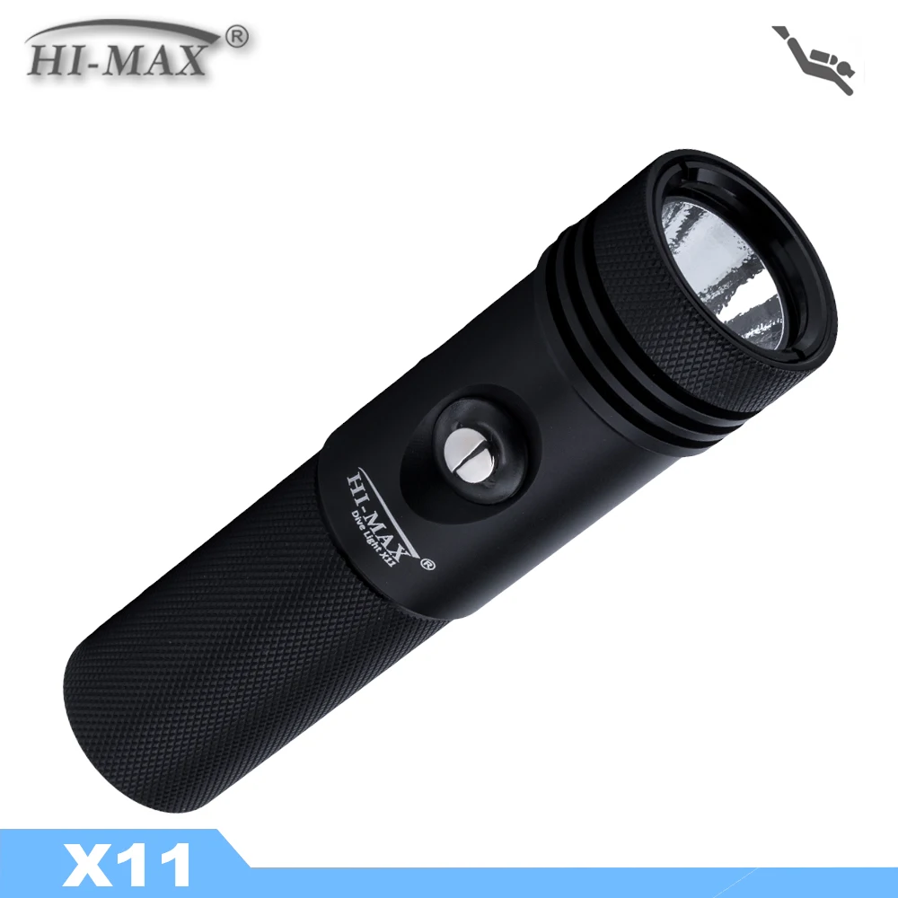 Hi-Max X11 Dive фонарь-650 люмен Дайвинг резервный светильник основной фонарь для подводного плавания