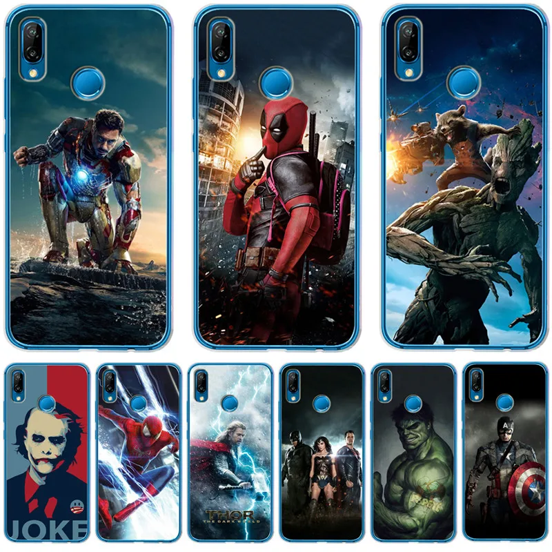 Роскошный Джокер Marvel Мстители Дэдпул для huawei mate 9 10 20 P8 P9 P10 P20 P30 P Smart Lite Plus Pro Чехол Coque Etui