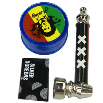 

High Quality Metal Pipe Jamaica Tobacco pipe grinder Smoking Pipes Mill Grinding Smoke Detectors