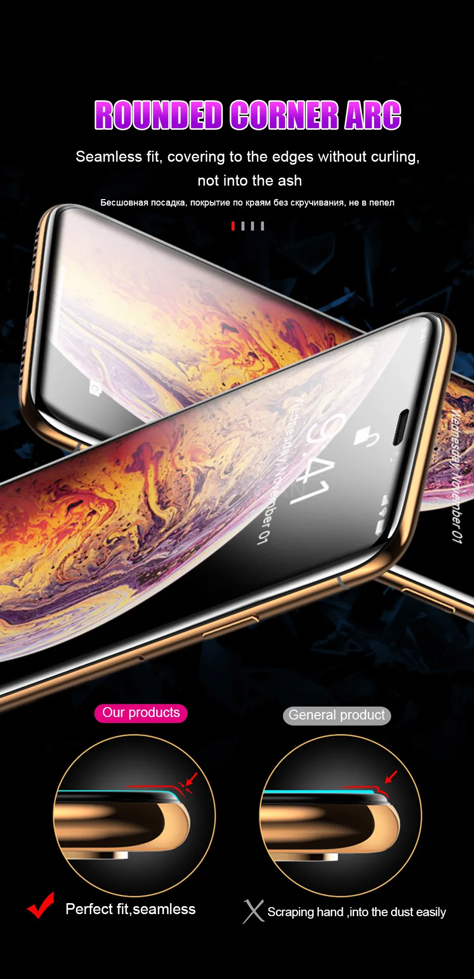 20D закаленное стекло для IPhone 8 7 6 6s Plus XR XS Max X защитная пленка для экрана для IPhone XR XS MAX X защитное стекло