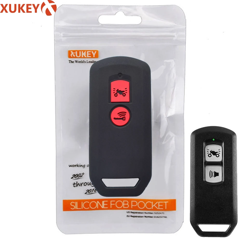 

2 Buttons Silicone Motor Remote Key Fob Case For Honda PCX 150 hybrid X-ADV SH125 Scoopy SH300 Forza