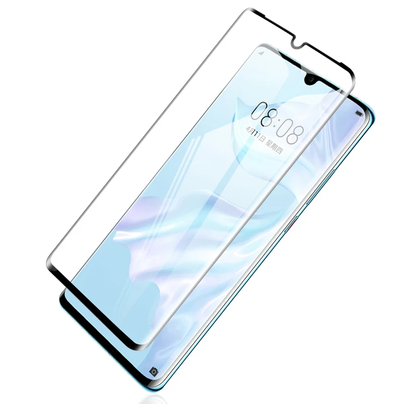 2 шт., закаленное стекло для huawei P30 Pro, стекло для объектива камеры, Защита экрана для huawei P20 Pro mate 20 Lite P10 X, полностью изогнутое стекло