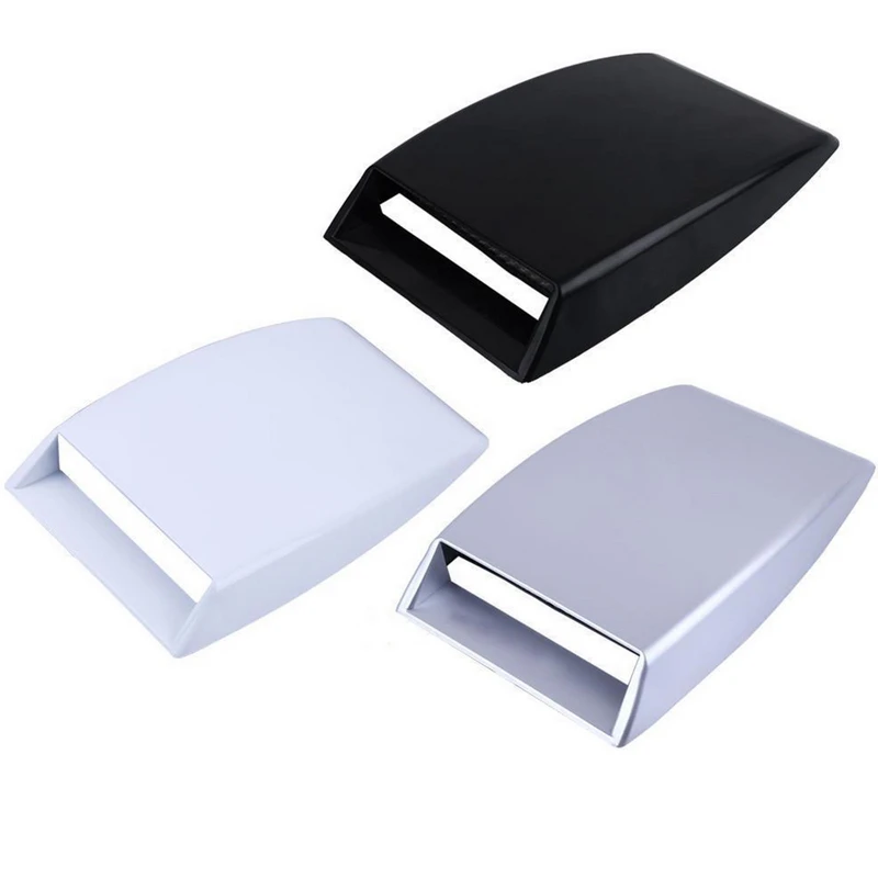 1pc Car Styling Air Flow Intake Scoop Side Vents Decorative Universal Tur-bo Bonnet Vent Cover Car Stickers Exterior Accessories