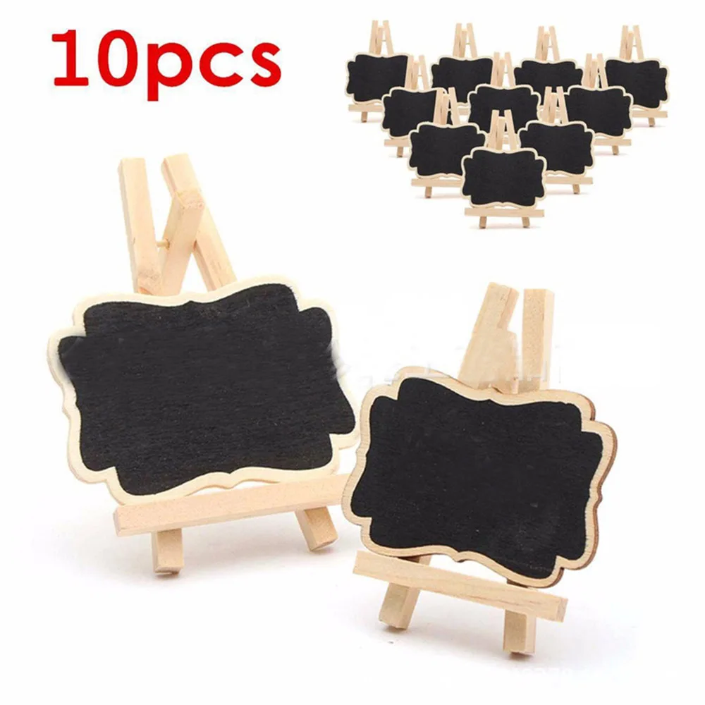 10 Pcs/set Home Decoration Message Tag Board Mini Triangle Chalkboard