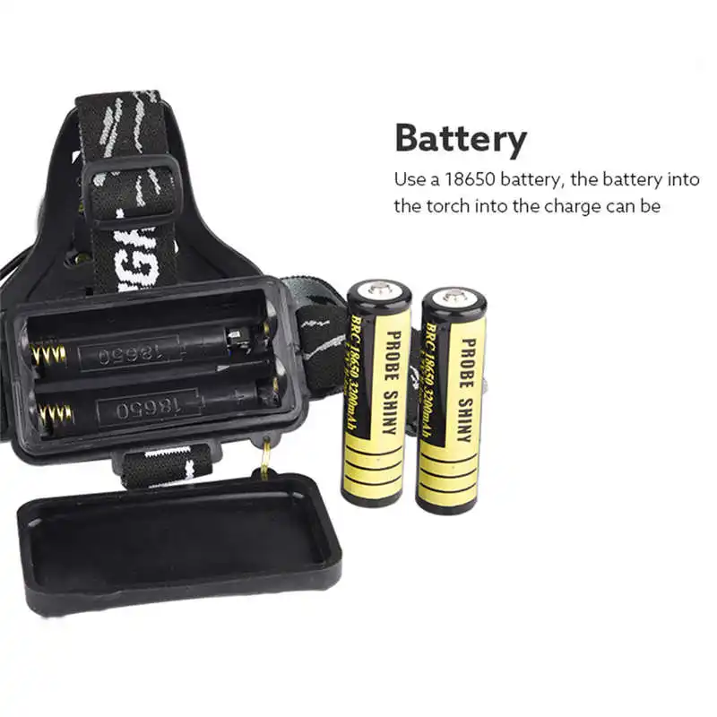 XM-L torch flashlight t6 LED powerful Headlamp led flashlight rechargeable Headlight Head Light led flashlight 18650 #4A27 (7)