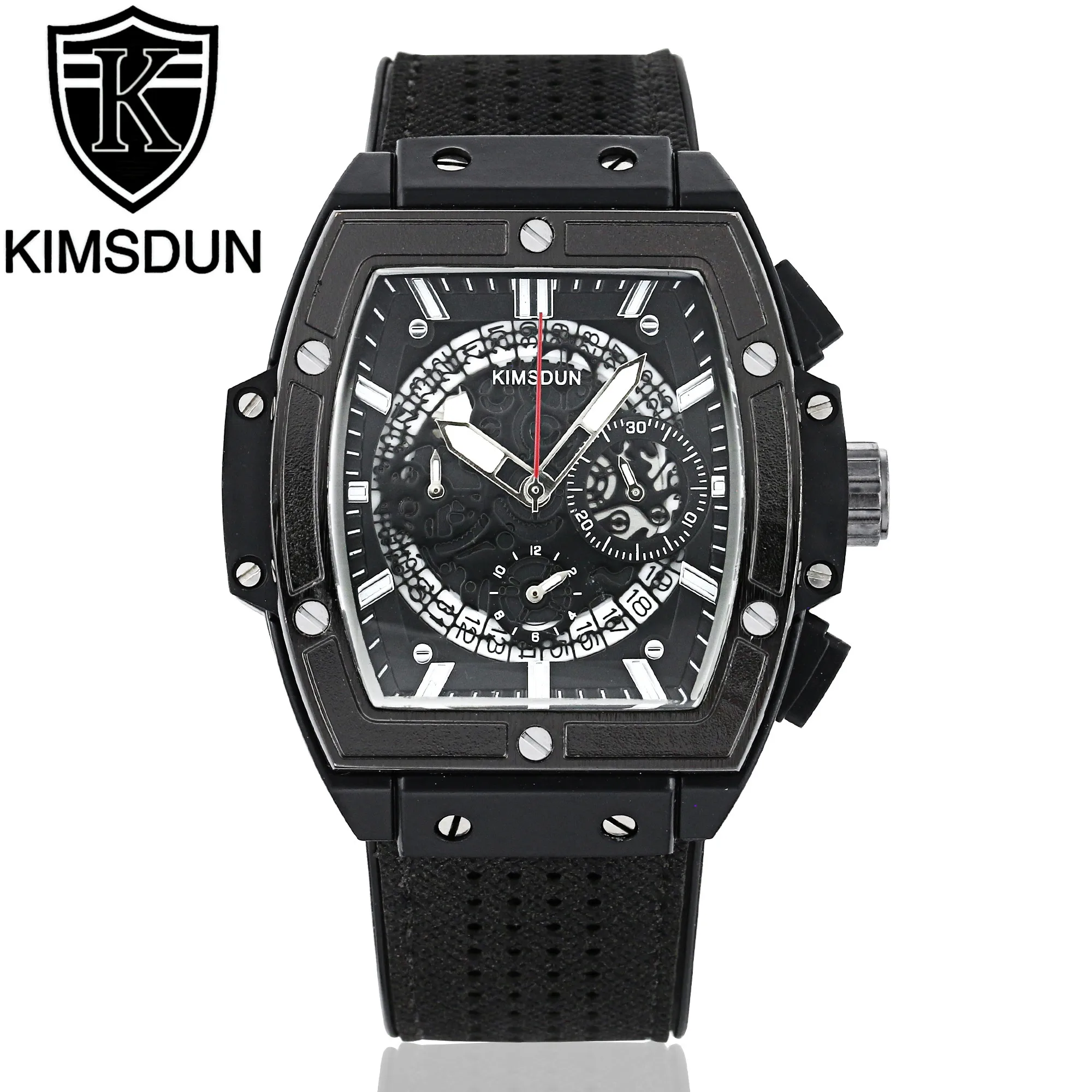 

KIMSDUN brand fashion waterproof multi-function sports timing quartz watch Luxury Brand Watches Men's watch explosion models