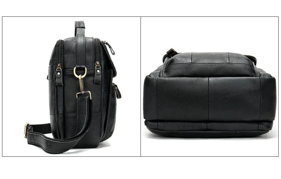 Men Shoulder Bag Men's Genuine Leather Casual Bags for Men Business Crossbody Handbag Flap Leather Bags bolsas male 30