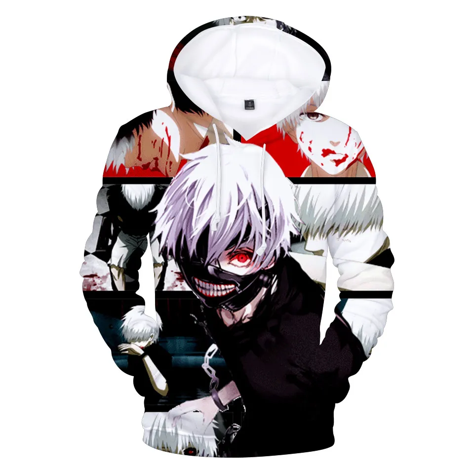 Толстовки с капюшоном 3D Tokyo Ghoul толстовка костюм для косплея топ одежда блузка