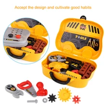 Высокая моделирования инженер ролевая игра Builder игрушка инструмент, бензопилы винт молота Repair Tool родитель-ребенок взаимодействия дети мальчики подарок