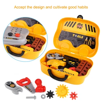 

High Simulation Engineer Role Play Builder Toy Tool Chainsaw Screw Hammer Repair Tool Parent-child Interaction Kids Boys Gift