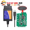ELM327 V2.1 USB OBD2 cable coder reader scanner super mini elm 327 V1.5 bluetooth wifi for PC/Android/ios auto diagnostic tool ► Photo 1/6