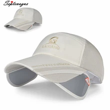 Модная Мужская и Женская Бейсболка унисекс из полиэфирной сетки с широкими полями Регулируемая дышащая Выходная шляпа; шляпа для мужчин и женщин шляпы для гольфа