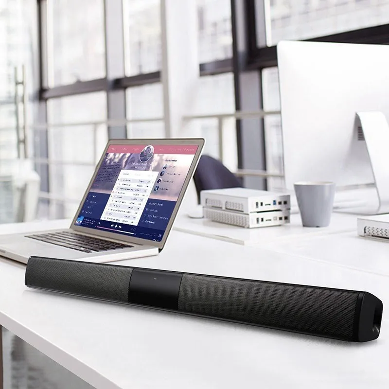 Wireless Bluetooth Soundbar Stereo Speaker font b TV b font Home Theater Built in Lithium Battery