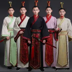 Китайский национальный Hanfu древний китайский костюм Hanfu мужская одежда традиционный Национальный костюм Тан сценические костюмы DN2103