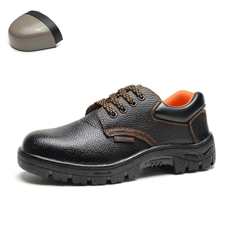 

Mens Safety Shoes Breathable Outdoor Leather Steel Toe Work Shoes Men Steel Mid Sole Anti-slip Puncture Proof Safety Boots Women