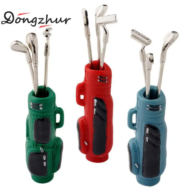 

Miniature 1:12 Dollhouse Accessories Golf Set Toy dollhouse toy Simulation Mini Golf Club Mini Dollhouse Accessories Decor