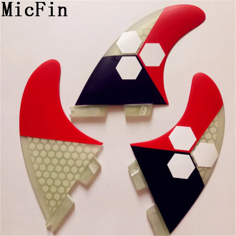 Стекловолоконные сотовые плавники Micfin FCS 2 среднего размера S для серфинга II|surf