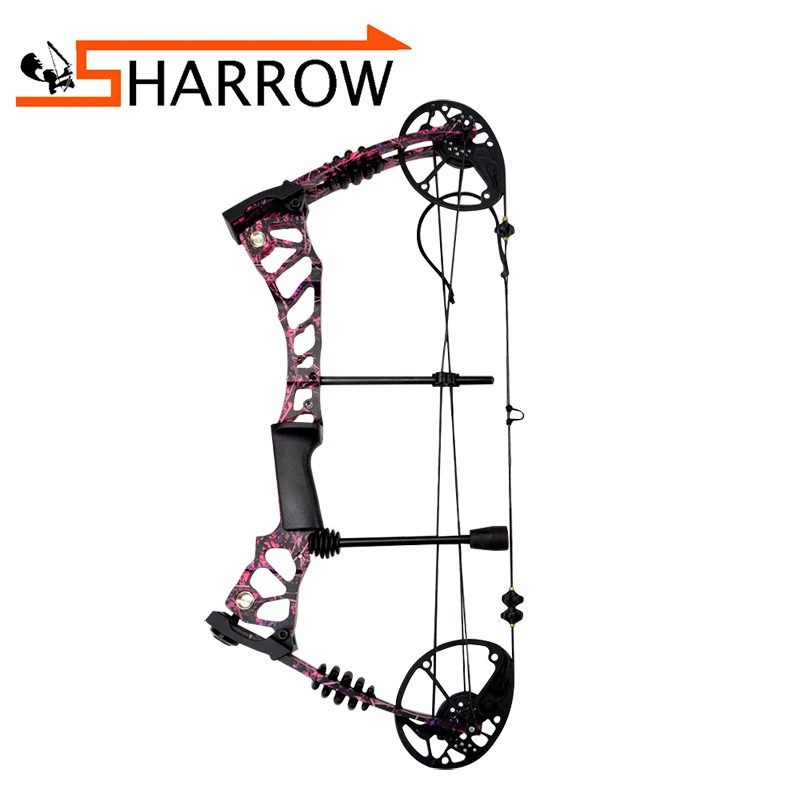 US $207.26 4060lbs Archery Compound Bow Red Camo Arrows Adjustable Outdoor Hunting Shooting Target Accessory