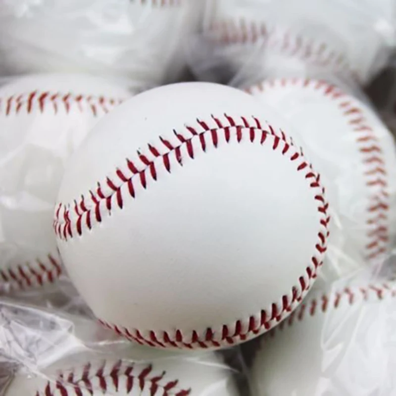 10 дюймов " ручной работы Бейсбол s ПВХ верхняя Резиновая внутренняя мягкая бейсбольная мяча мяч для Софтбола тренировка Упражнение Бейсбол Мячи