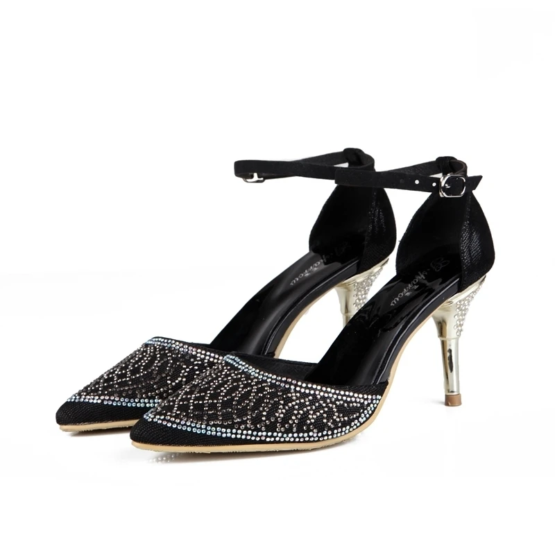 

Beautiful Pointed Toe Formal Dress Shoes Black Suede Leather Women Pumps 3 Inches Comfortable Mother of the Bride Shoes
