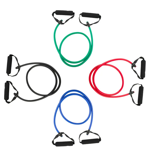 Fitness Resistance Weight Loss Band Rope Tube Elastic Exercise for Yoga Pilates Workout Home Sports Pull Rope Gym Exercise Tool