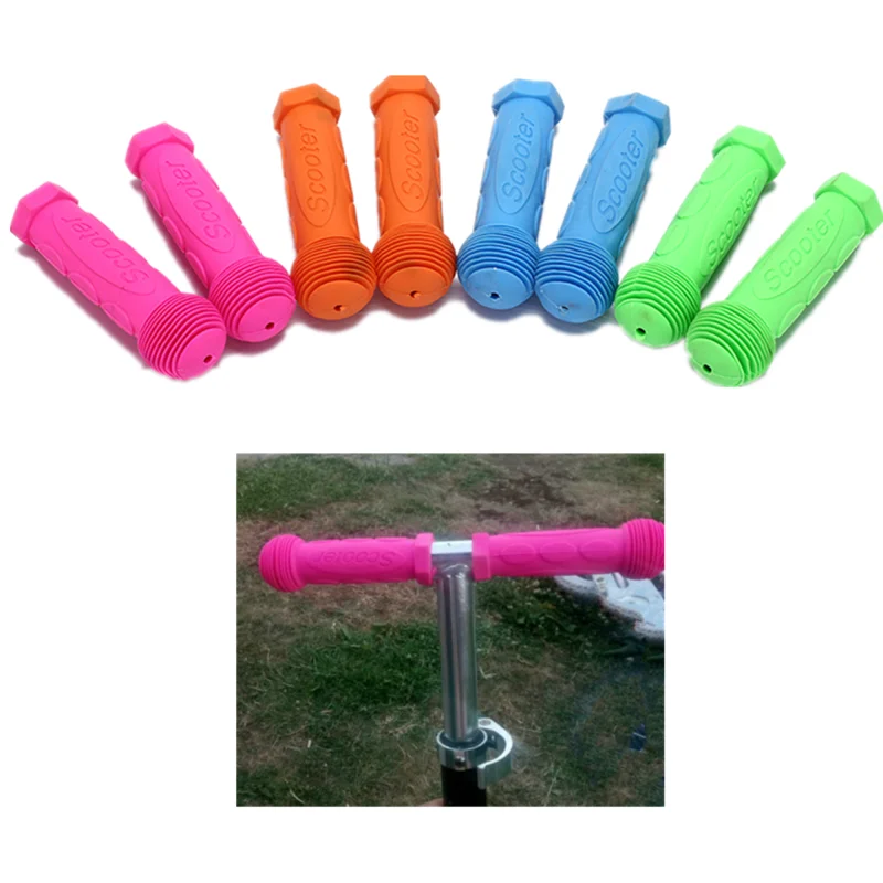 

HOT 1Pair Soft Kids Bicycle Handlebar Grips Child Ice Skating Skateboard Stroller Tricycle Bicycle Grips Faucet Handle Bar Grips