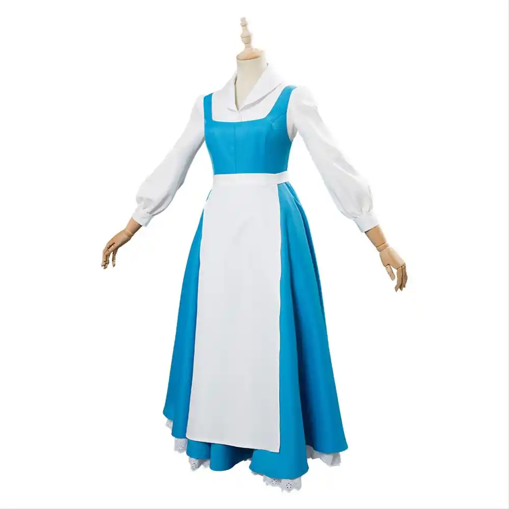 Beauty And The Beast Cosplay Belle Costume Princess Dress Blue Uniform Adult Carnival Costume Maid Dress Women Girls Custom Movie Tv Costumes Aliexpress