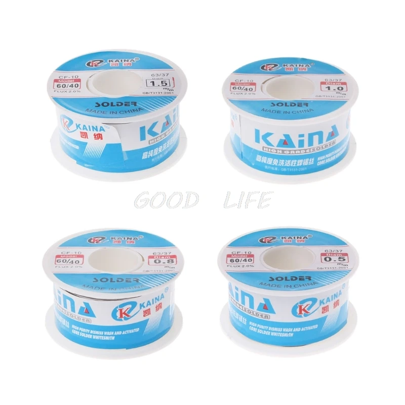High Quality 0.5mm 100g 60/40 Rosin Core Pb Solder Wire Welding Soldering Flow 2.0% Iron wire in Coil