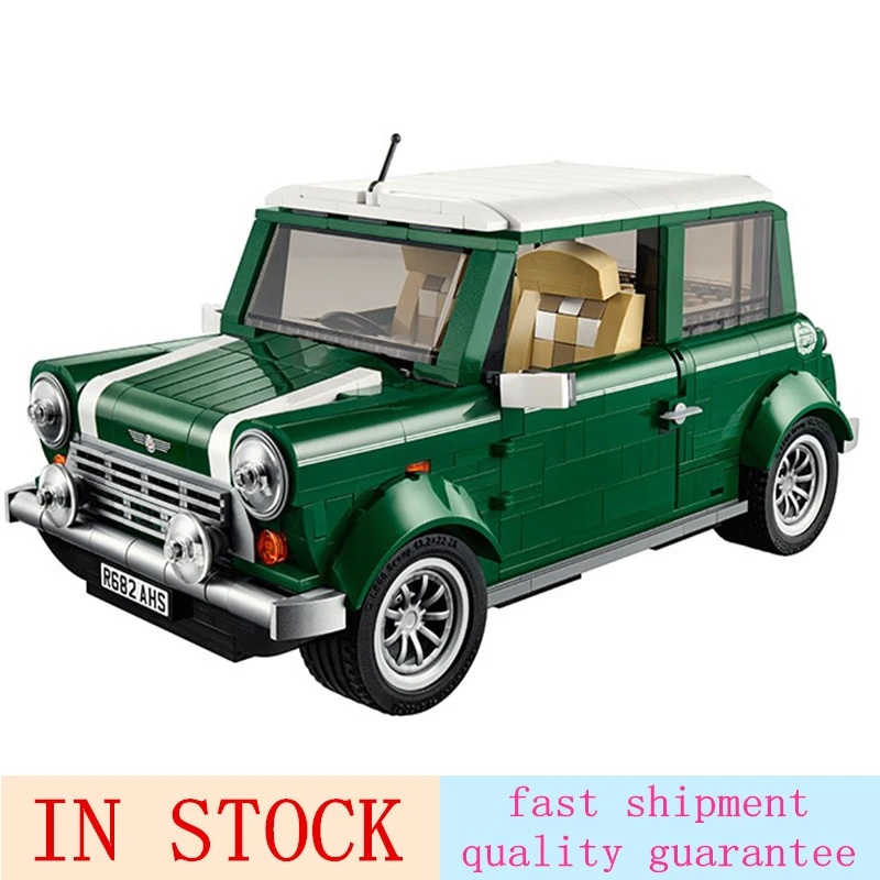 

1108PCS Technic 21002 Green Classic Car MINI Cooper Building Toys Blocks Bricks Toys for Children