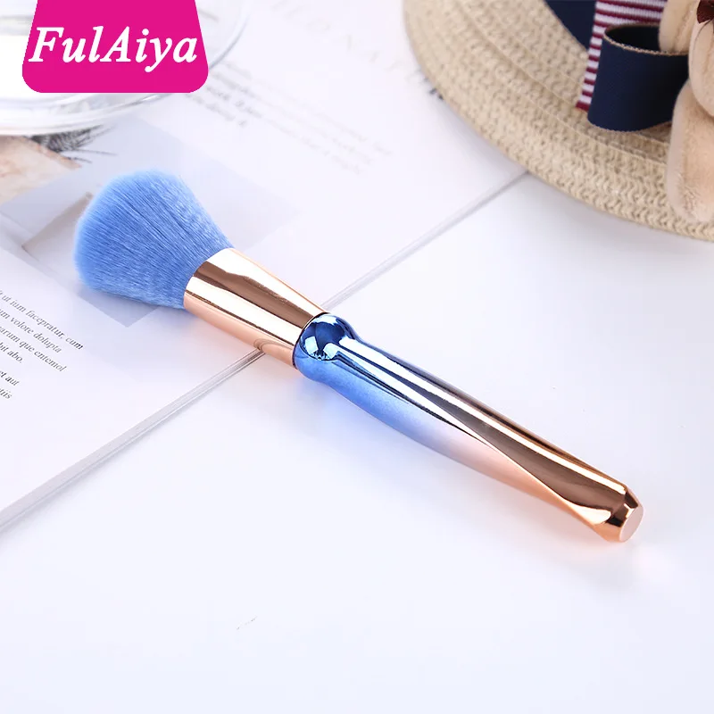 

Fulaiya New Fashion Gradual blue Makeup Brushes Powder Foundation Eyeshadow Make Up Brushes Cosmetics Makeup Tools
