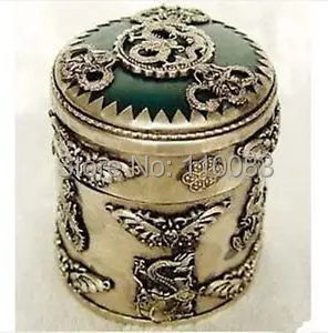 China/'s exquisite Tibetan silver hand-carved multicolored bracelet