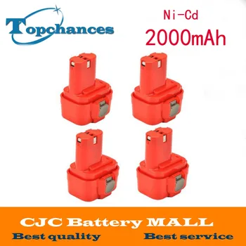 

High Quality 4x 2.0Ah 9.6V NI-CD Battery for MAKITA PA09 9120 6207D 6222D 6226D 6260D 6503D 6990D