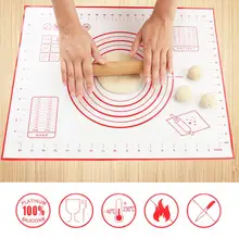 600x500 мм удобный силиконовый коврик для выпечки из стекловолокна с термостойкими весами антипригарный коврик для выпечки