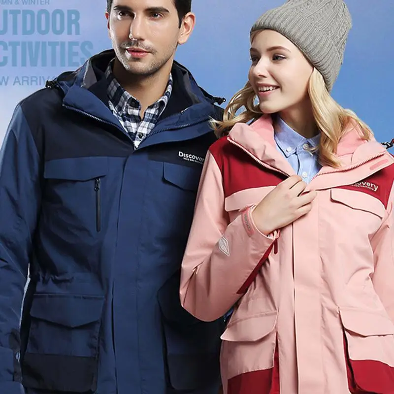 

Outdoor Jacket Three-In-One Autumn And Winter Outdoor Mountaineering Clothing Warm And Windproof Waterproof Breathable Jacket