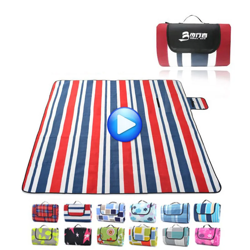 

200*200CM Foldable Camping Mat Tarpaulin Outdoor Picnic Rug Waterproof Blanket Beach Sandless Mat Sleeping Tent Sand Free Mat