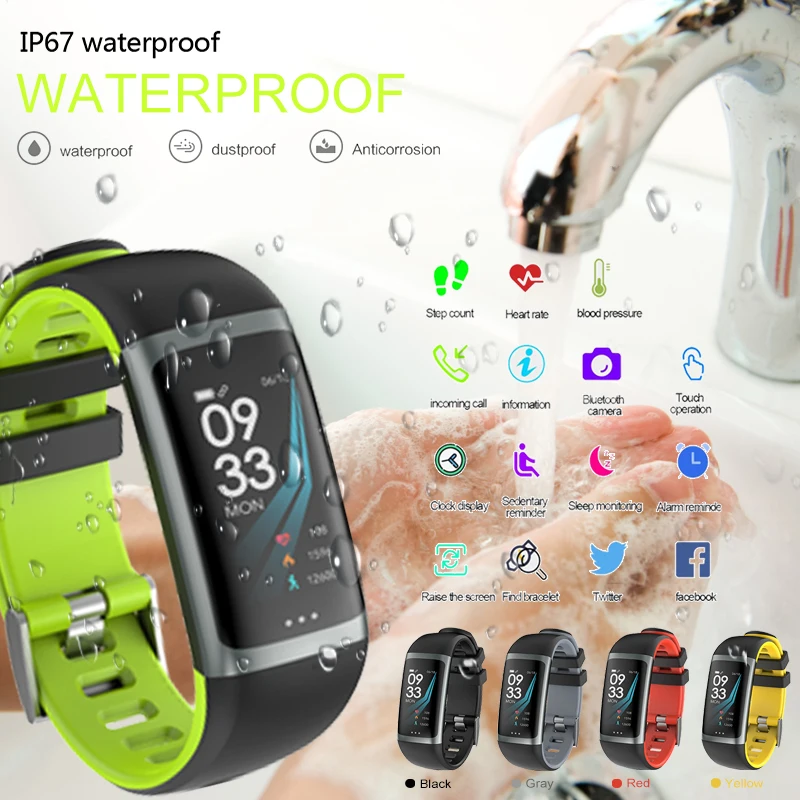 

Teamyo Smart Fitness Bracelet Color Screen Watch Waterproof Smart Band Blood Pressure Oxygen Measurement Pedometer Wristbands